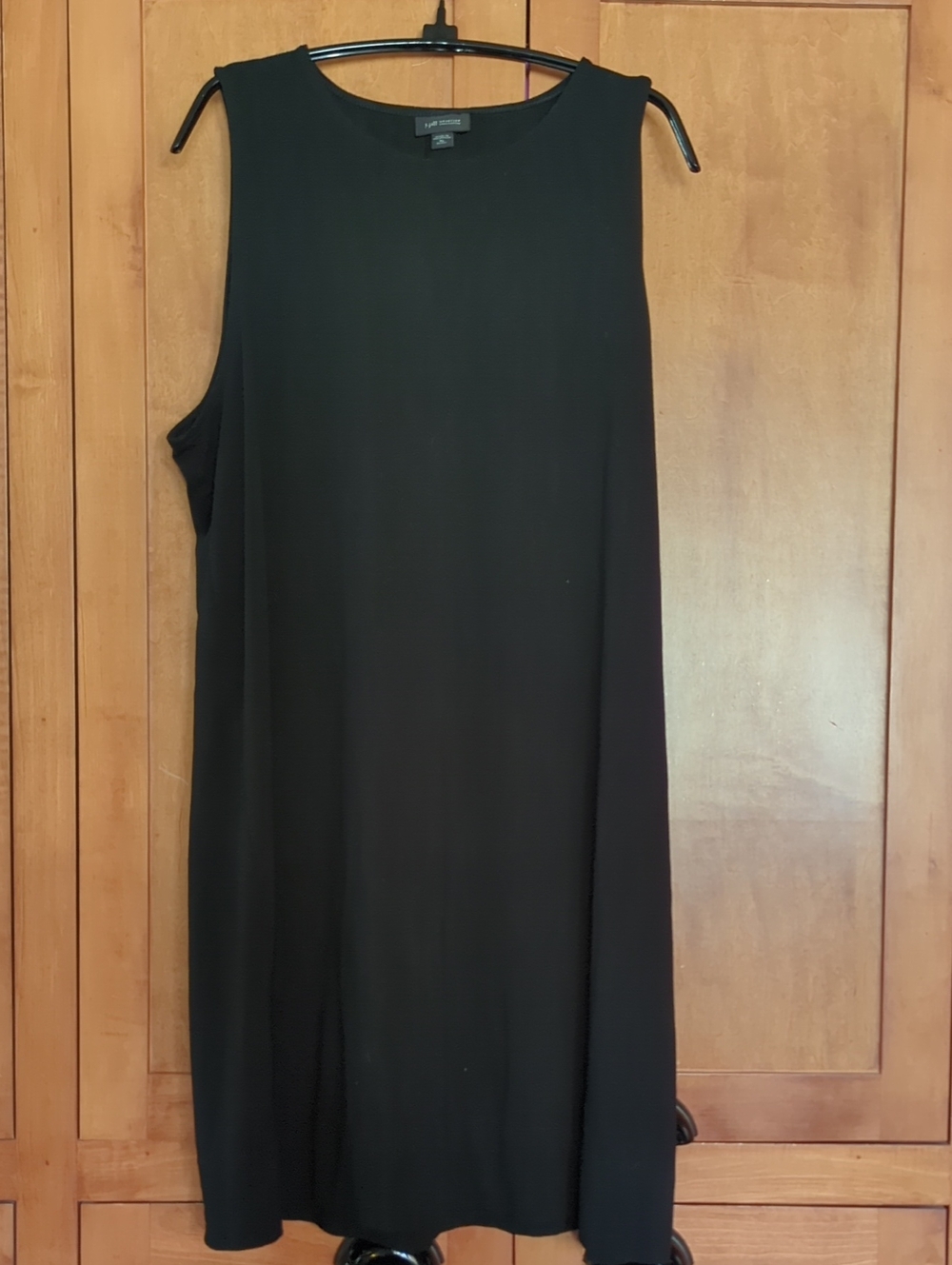 J. Jill Black Sleeveless Shift Dress XL